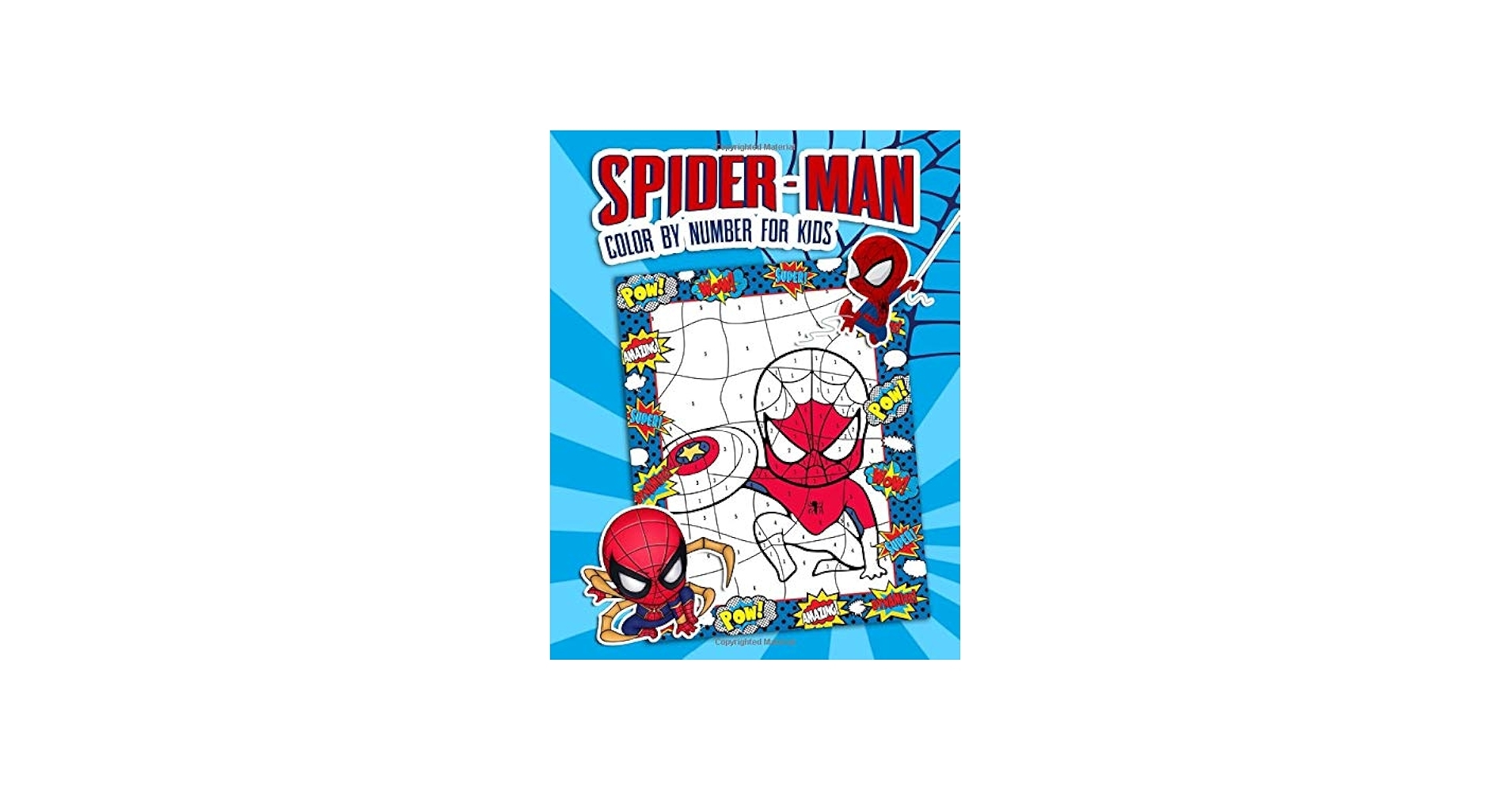 Spider man Color By Number For Kids A Must Have Item For Kids To Have Relaxation And Stress Relief With A Bunch Of Spider man Designs A Cool Way For Kids To Learn And Relax