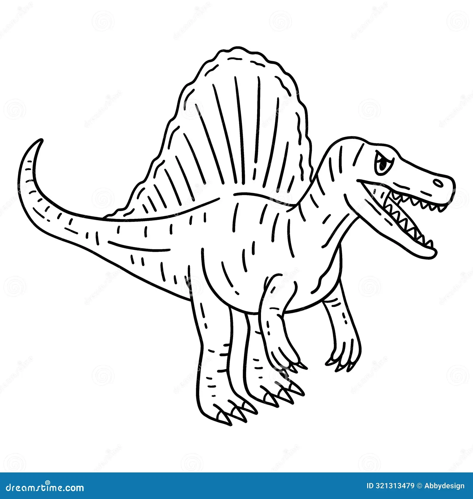 dinosaur coloring pages spinosaurus