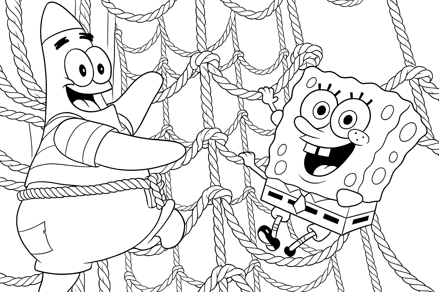 spongebob and patrick coloring pages