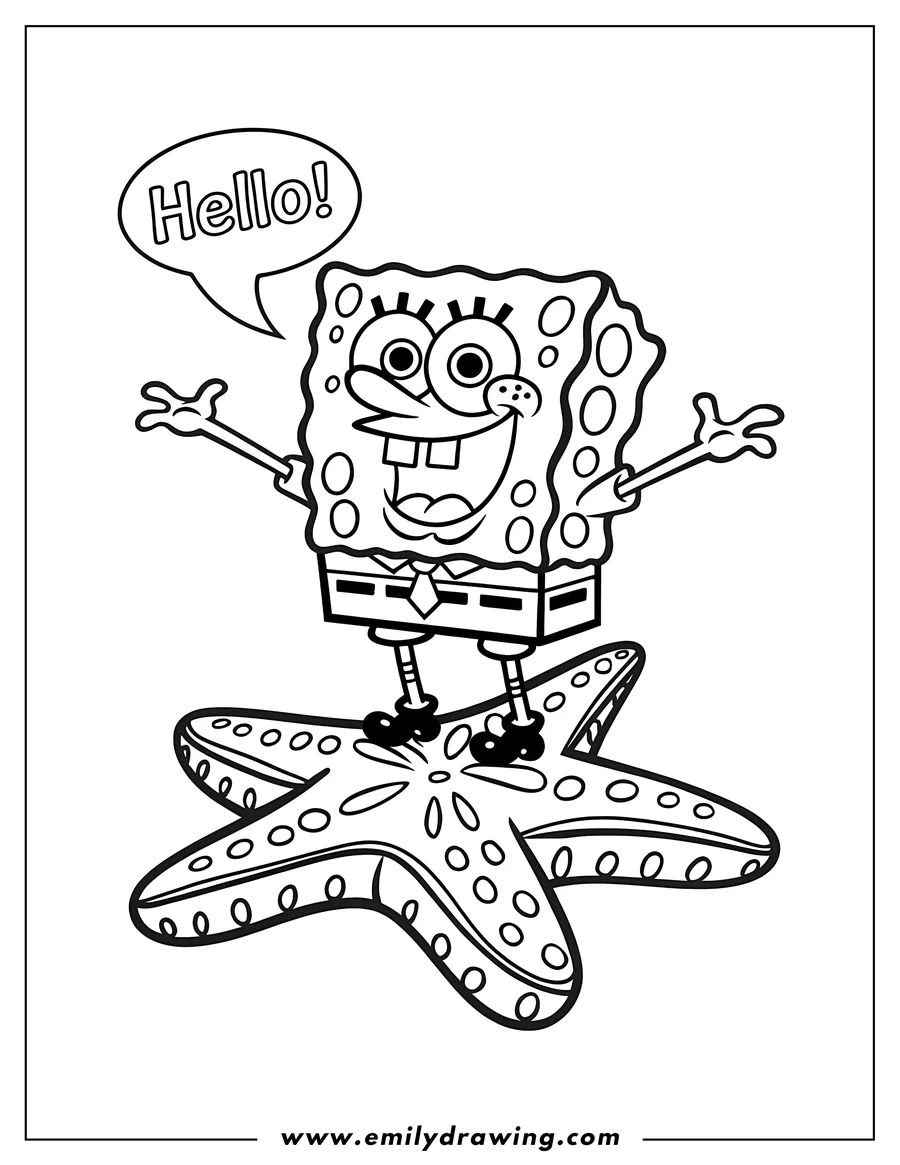 Spongebob Coloring Pages Emily Drawing Spongebob Coloring Pages Emily Drawing