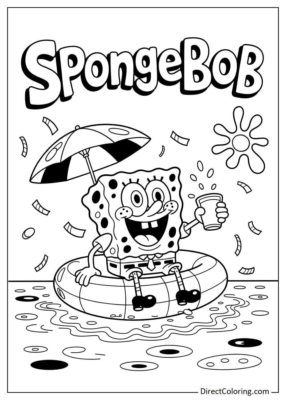 SpongeBob Coloring Pages Free PDF To Download And Print SpongeBob Coloring Pages Free PDF To Download And Print