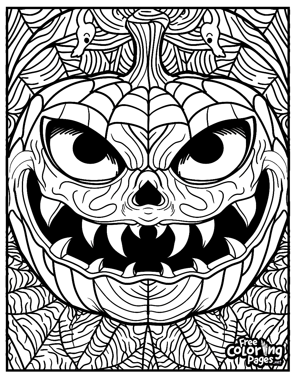 halloween coloring pages scary
