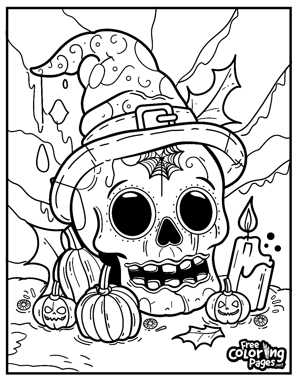 adult halloween coloring pages