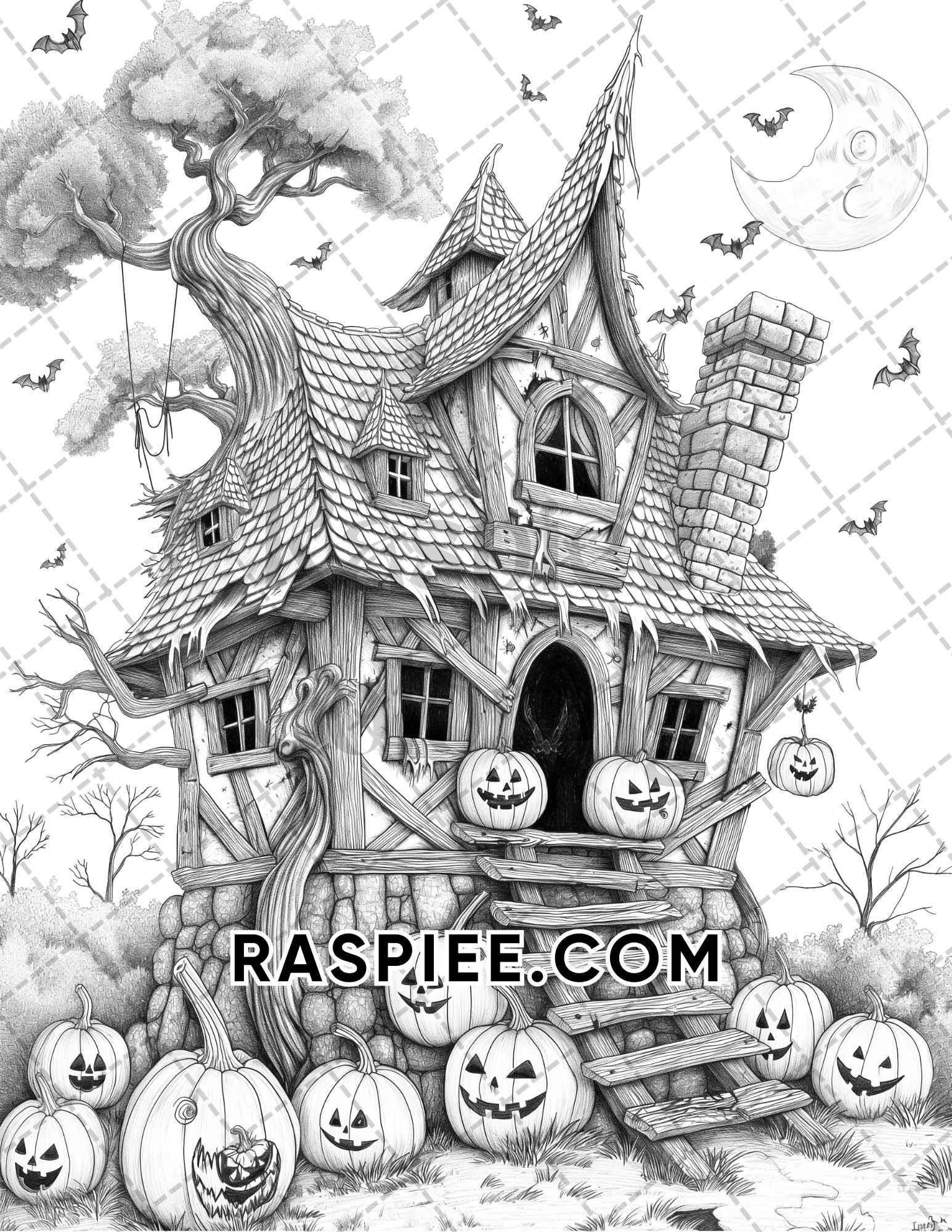 scary halloween coloring pages