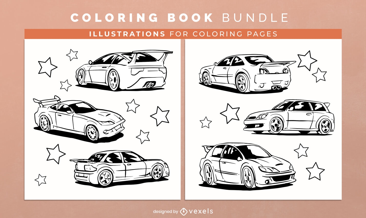 Sports Cars Coloring Book Design Pages Vector Download Sports Cars Coloring Book Design Pages Vector Download