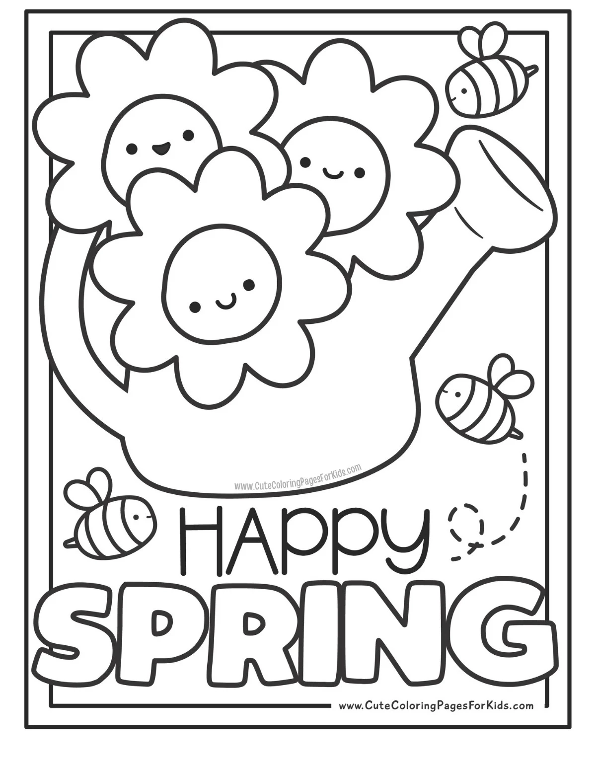 Spring Coloring Pages 14 Free Printable PDFs Cute Coloring Pages For Kids