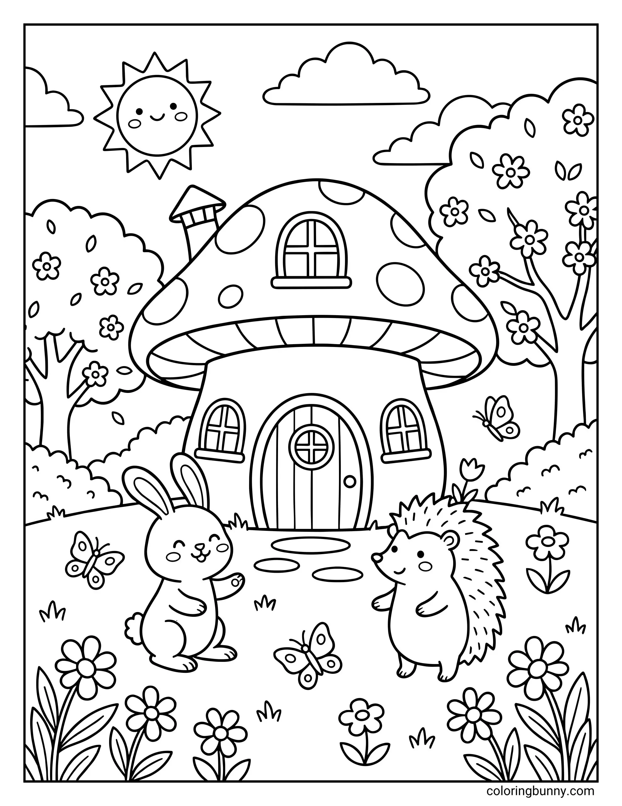 Spring Coloring Pages 42 Free Printable PDFs 