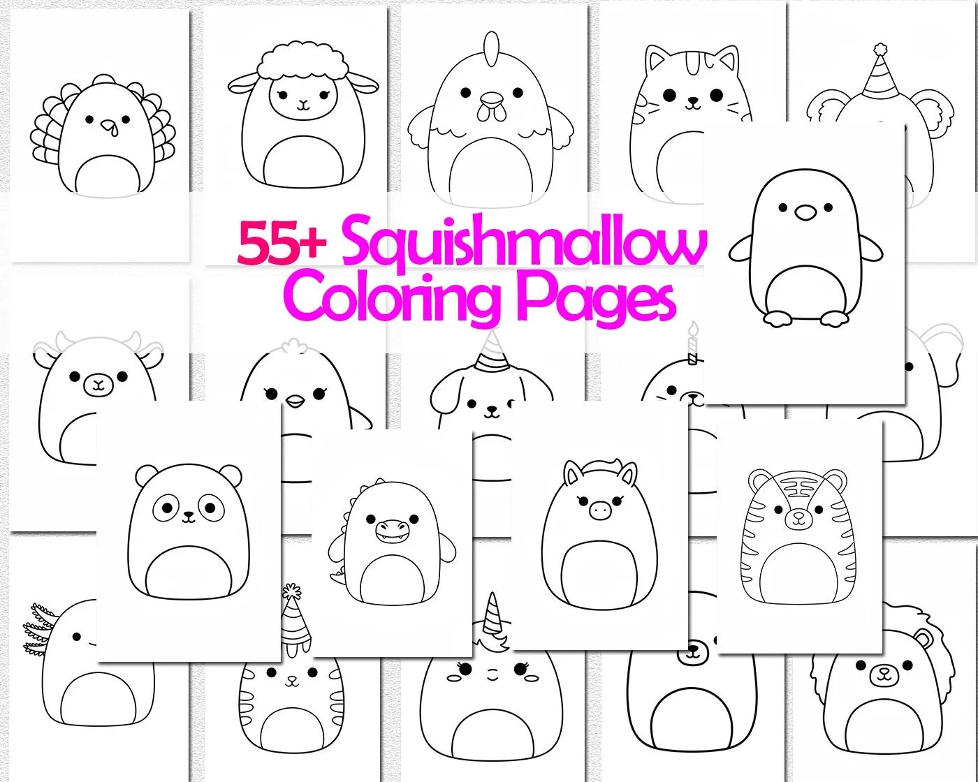 Squishmallow Coloring Pages Squishy Colouring Sheets Toddlers Coloring Ideas Etsy