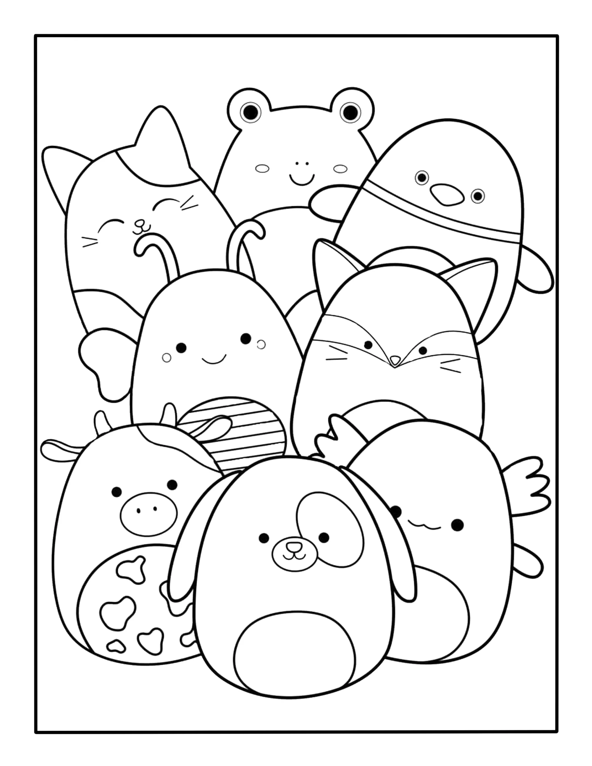 Squishmallows Coloring Page Kimmi The Clown