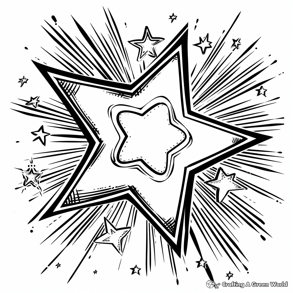 Star Coloring Pages Free Printable 