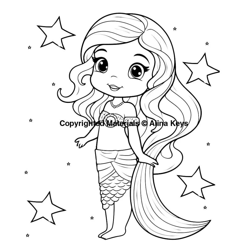Star Loving Girl Coloring Book For Kids 50 Simple Creative Designs Alina Keys Coloring Books