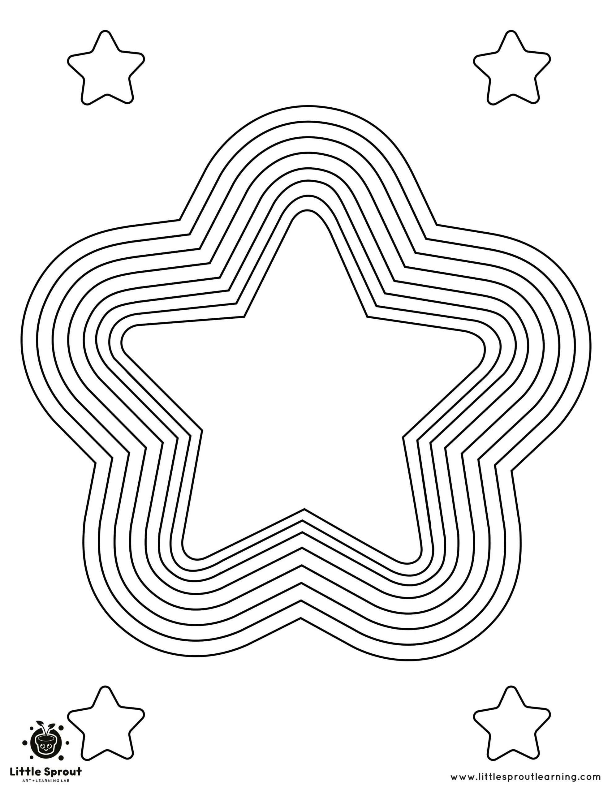 coloring pages of stars