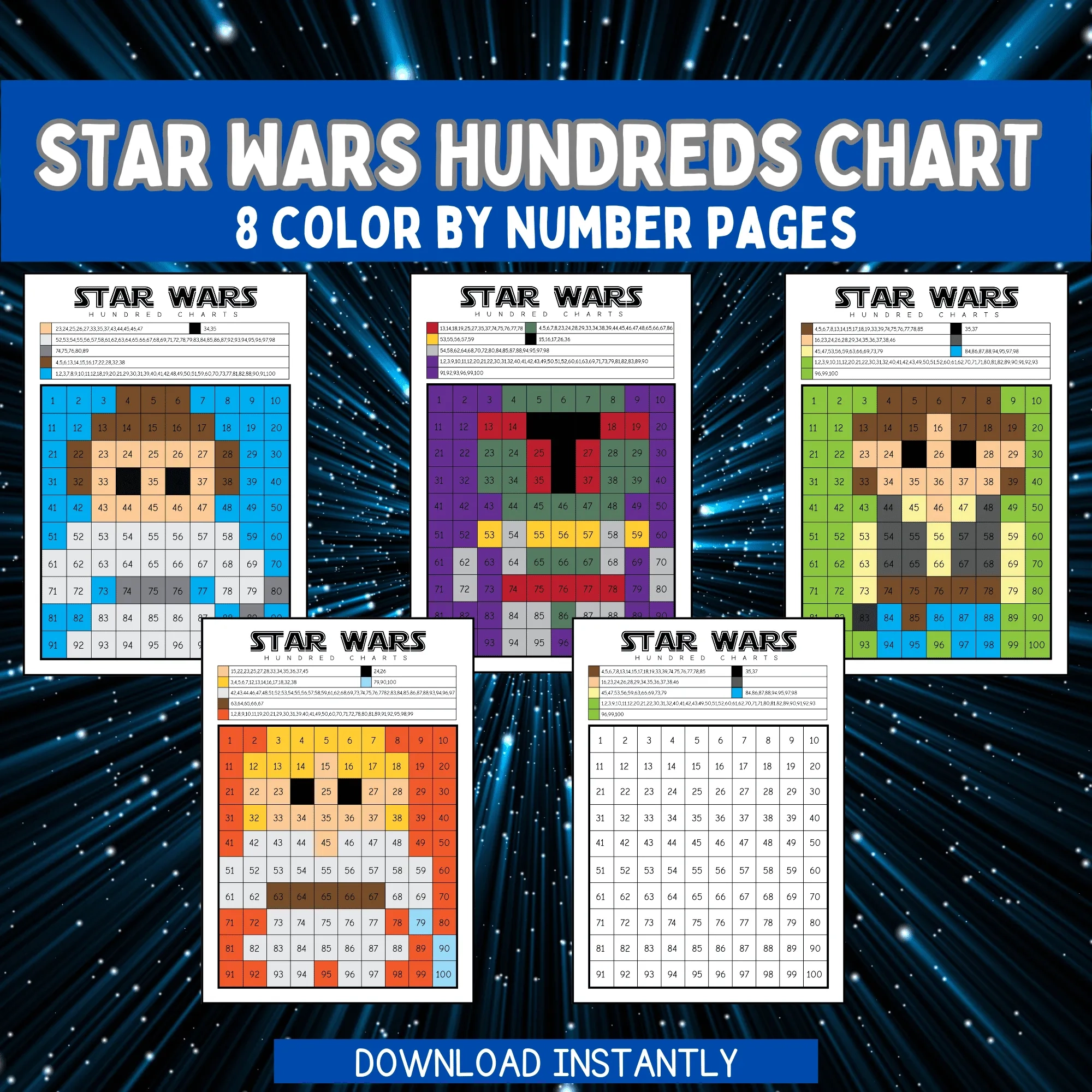 color by number star wars