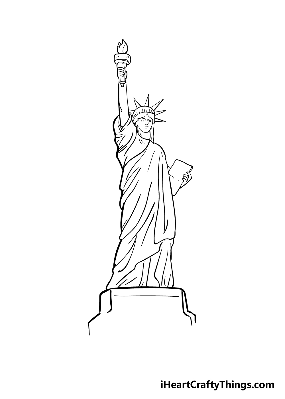 draw a statue of liberty draw a statue of liberty