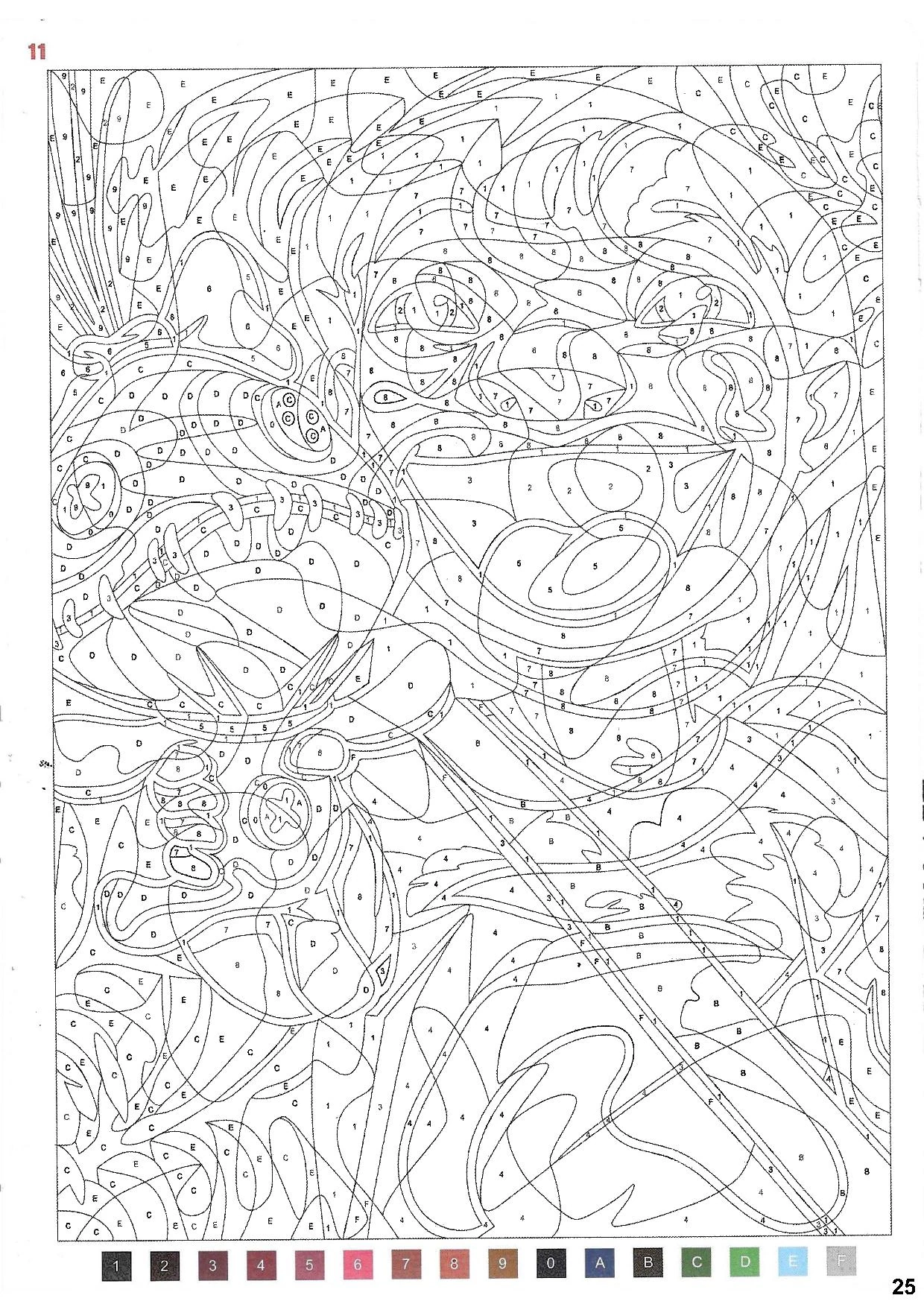 color by number stitch color by number stitch