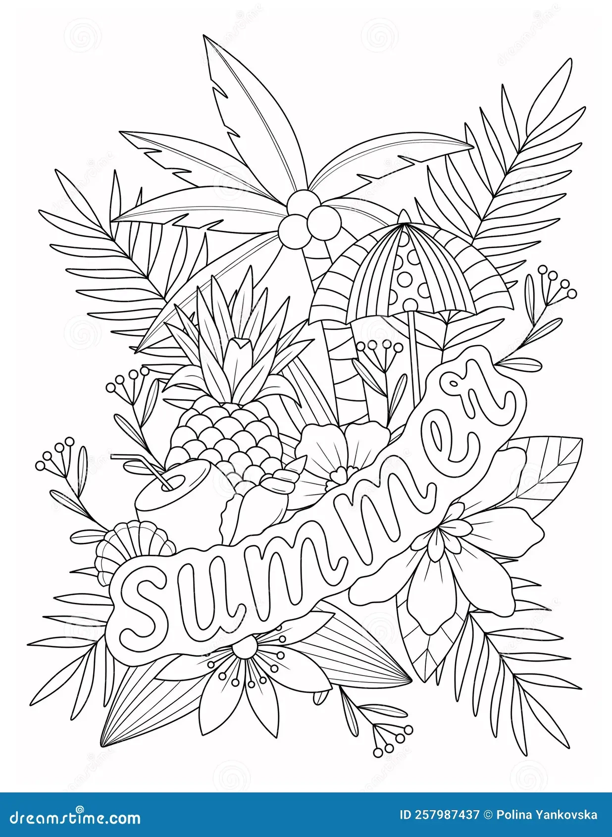 summer coloring pages for adults