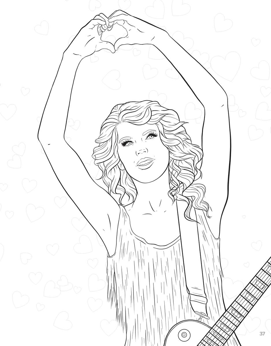 SUPER FAN tastic Taylor Swift Coloring Activity Book By Jessica Kendall Content Bookstore