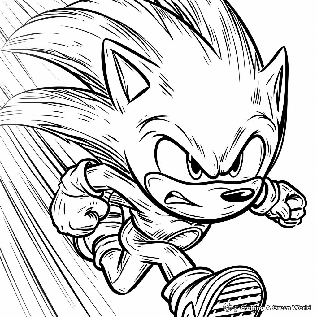 Super Sonic Coloring Pages Free Printable Super Sonic Coloring Pages Free Printable