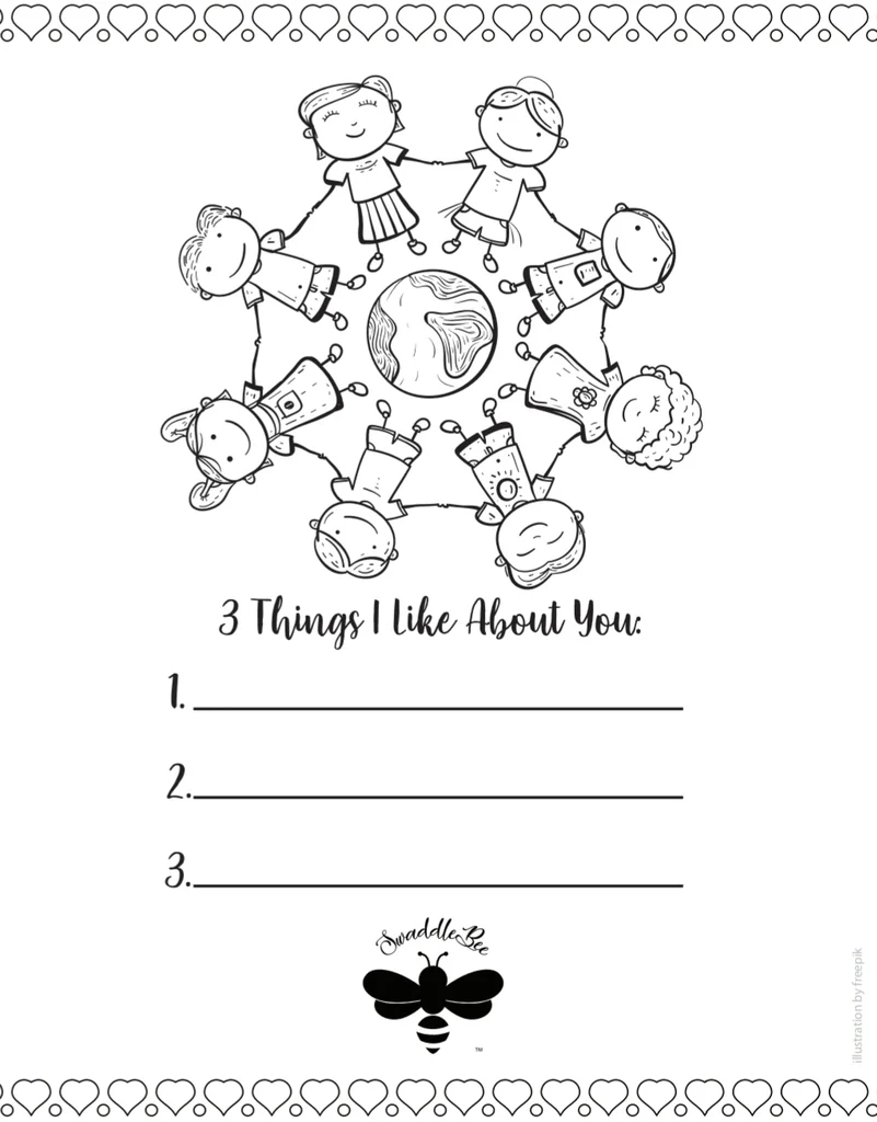 Swaddle Bee Coloring Book Page Free Printable Friendship Swaddle Bee Coloring Book Page Free Printable Friendship