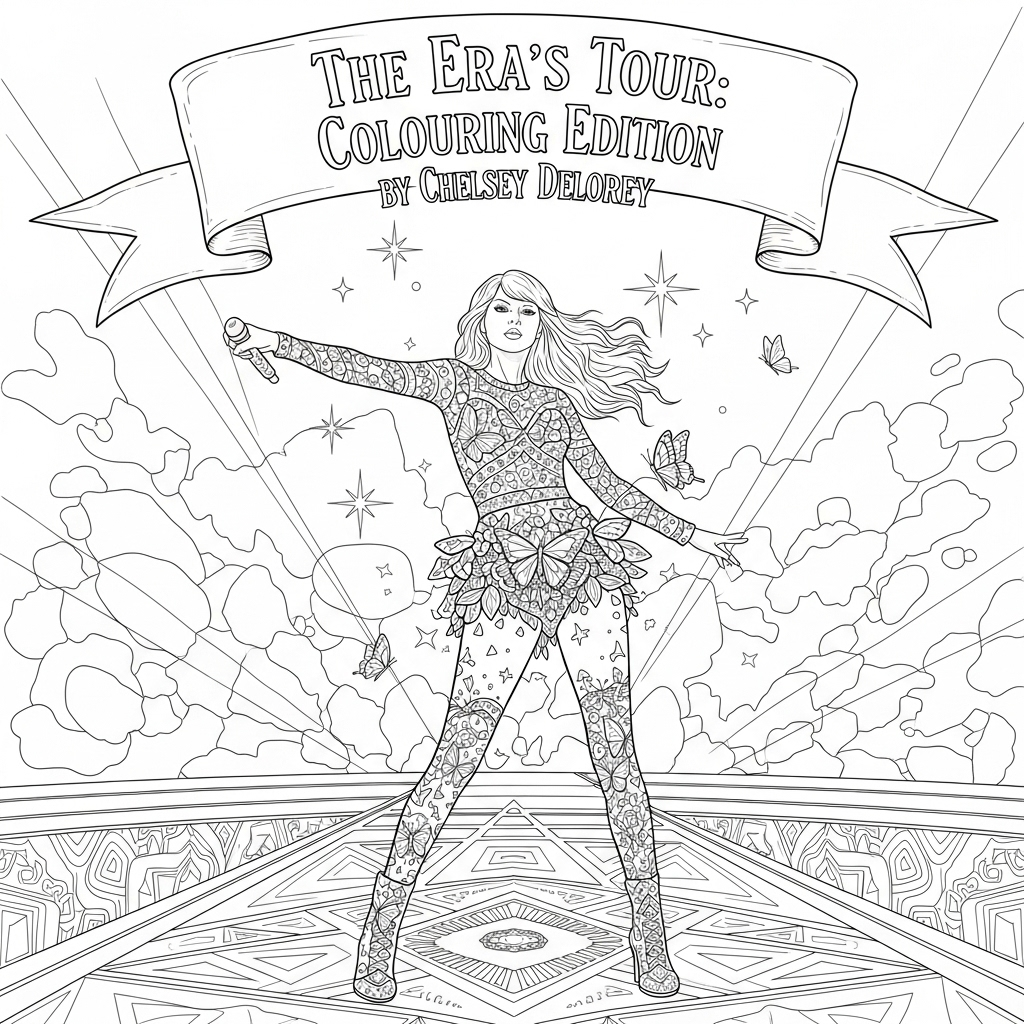 Taylor Swift Era s Tour Silhouette Coloring app Taylor Swift Era s Tour Silhouette Coloring app