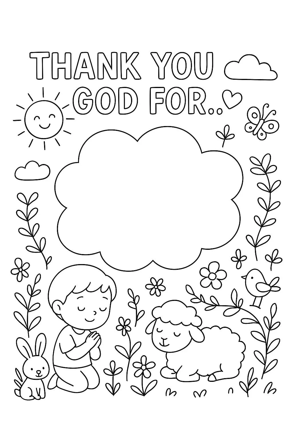 thank you coloring pages