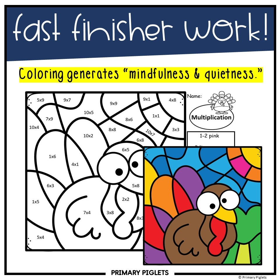 Thanksgiving Multiplication Color By Number Code Math Coloring Pages Classful Thanksgiving Multiplication Color By Number Code Math Coloring Pages Classful
