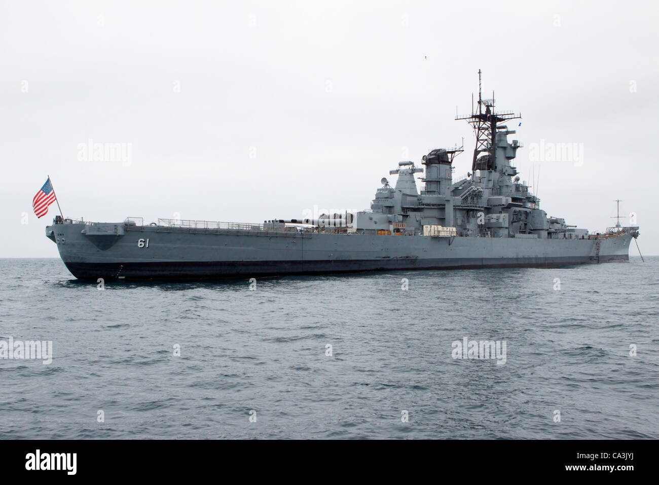 The American World War II Battleship USS Iowa At Anchor Off The Coast Of Los Angeles California Stock Photo Alamy The American World War II Battleship USS Iowa At Anchor Off The Coast Of Los Angeles California Stock Photo Alamy
