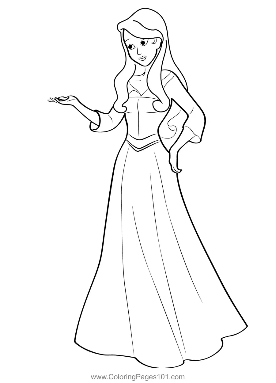 princess and the pauper coloring pages