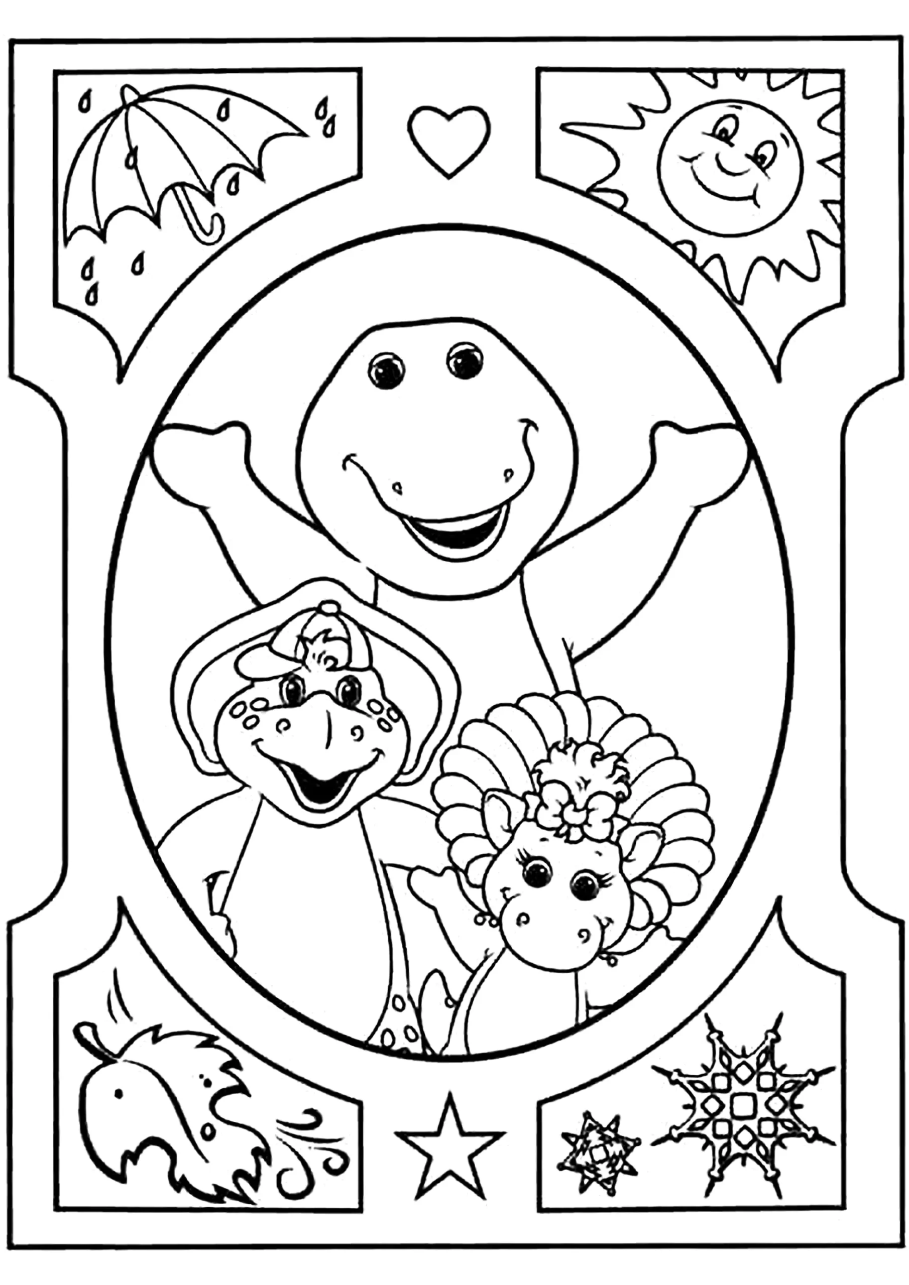 barney and friends coloring pages barney and friends coloring pages