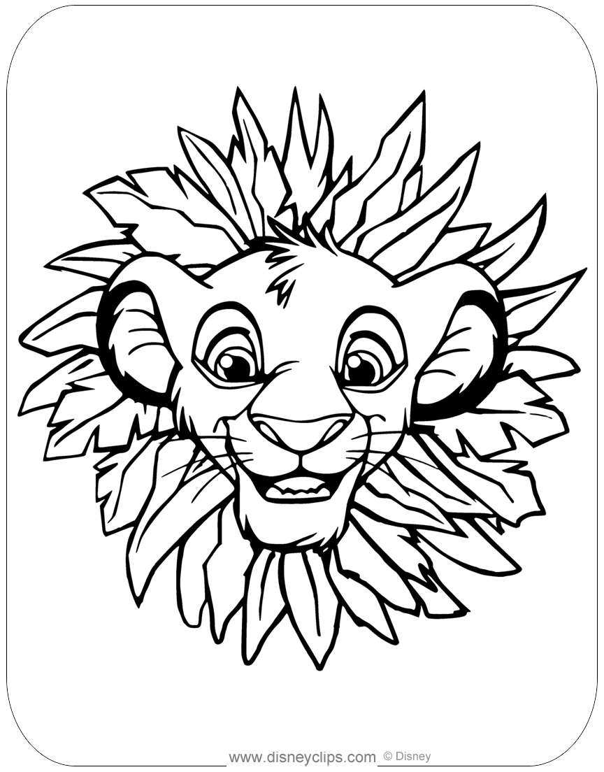 lion king color pages lion king color pages