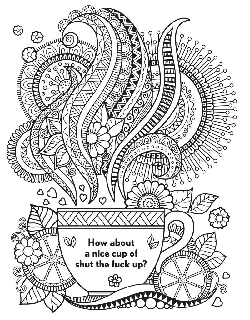adult coloring pages curse words
