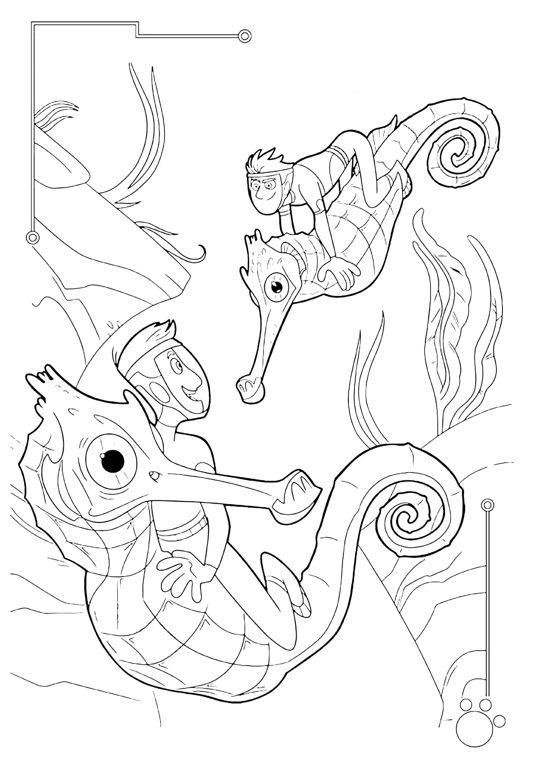 wild kratts coloring pages