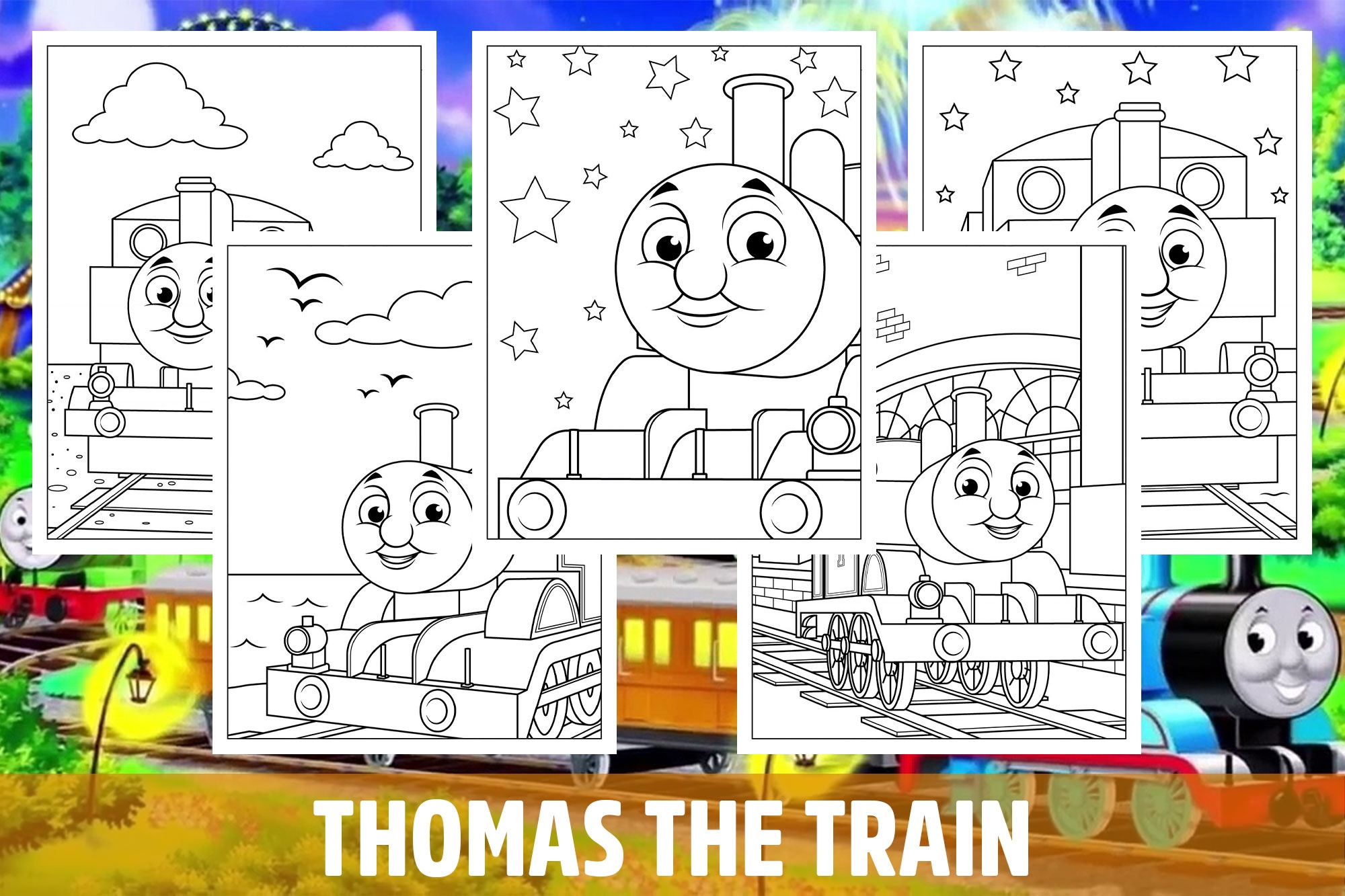 Thomas The Train Coloring Pages For Kids Girls Boys Teens Activity School Made By Teachers