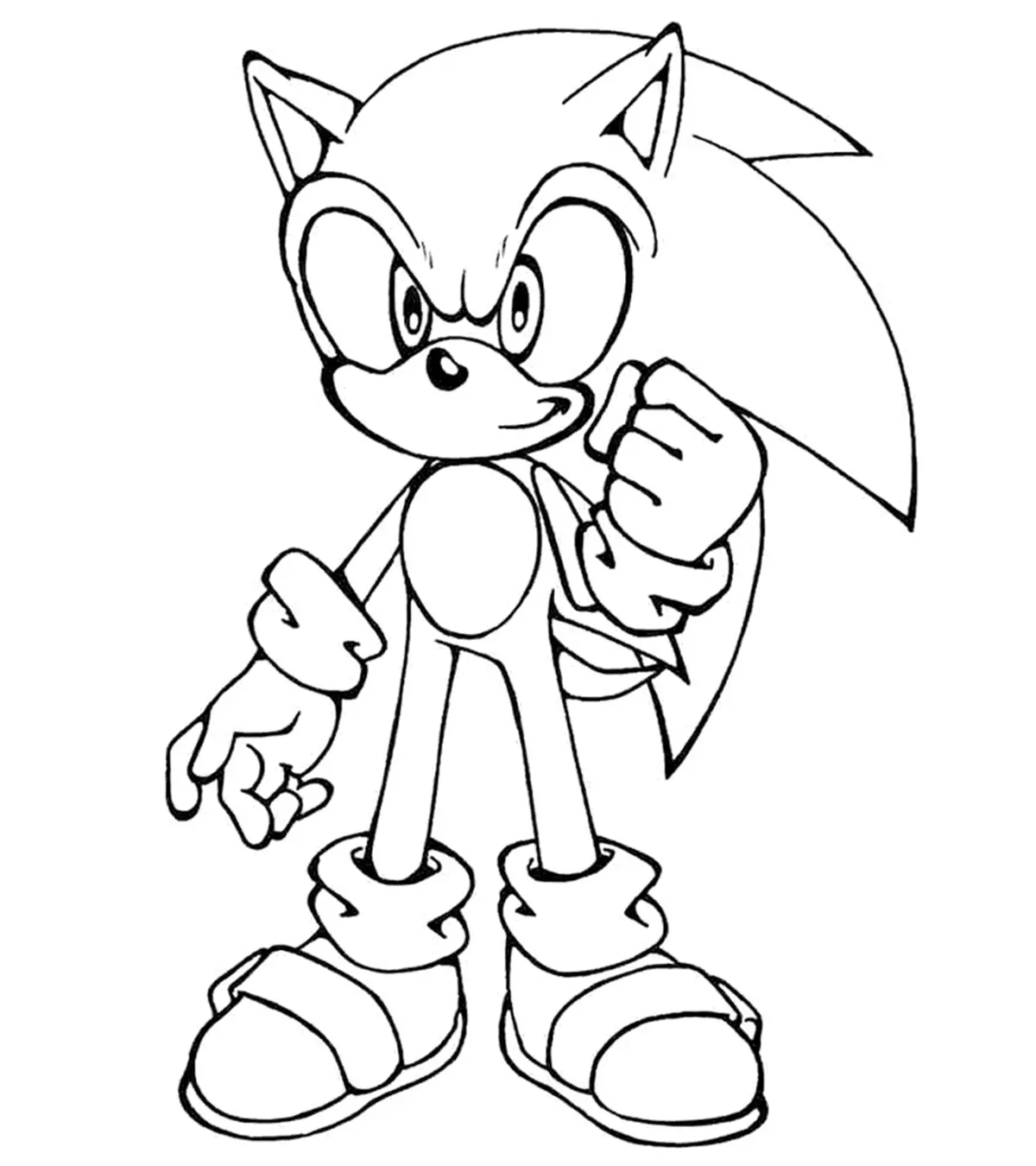 sonic coloring pages to print