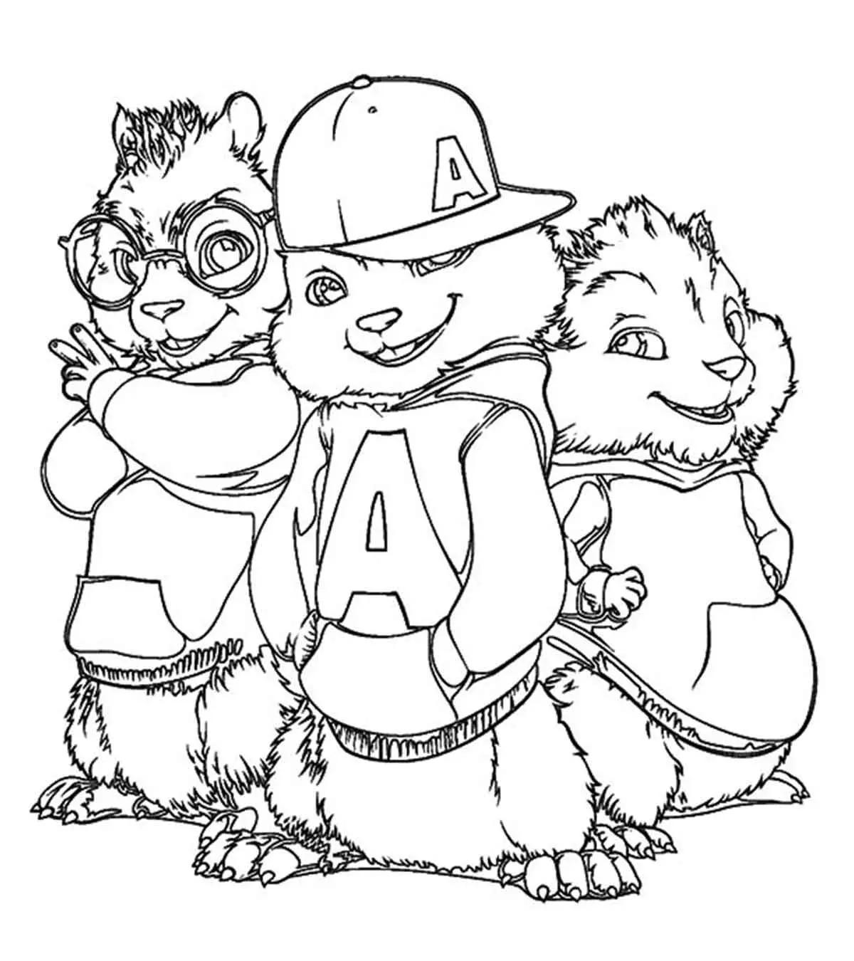 Top 25 Cute Alvin And The Chipmunks Coloring Pages For Your Toddler