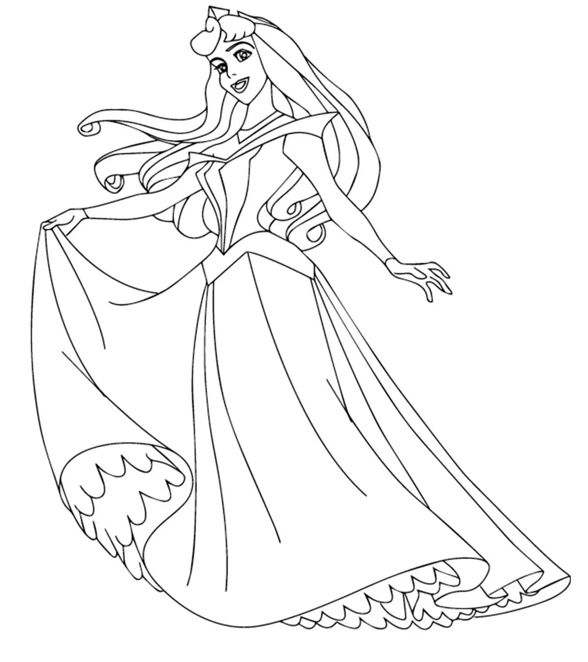 disney princess coloring pages free