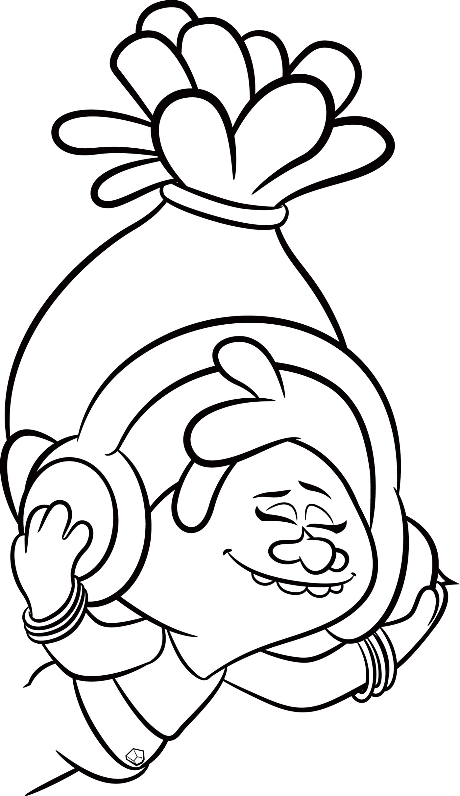 trolls movie coloring pages