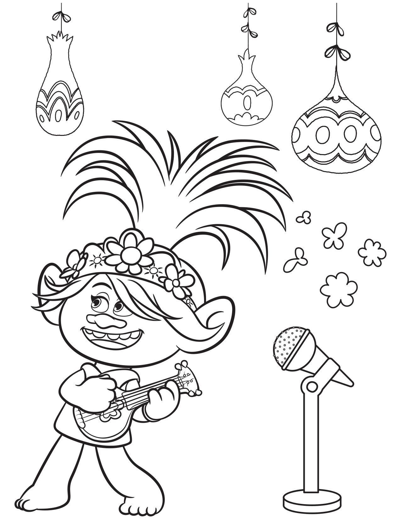 princess poppy coloring pages