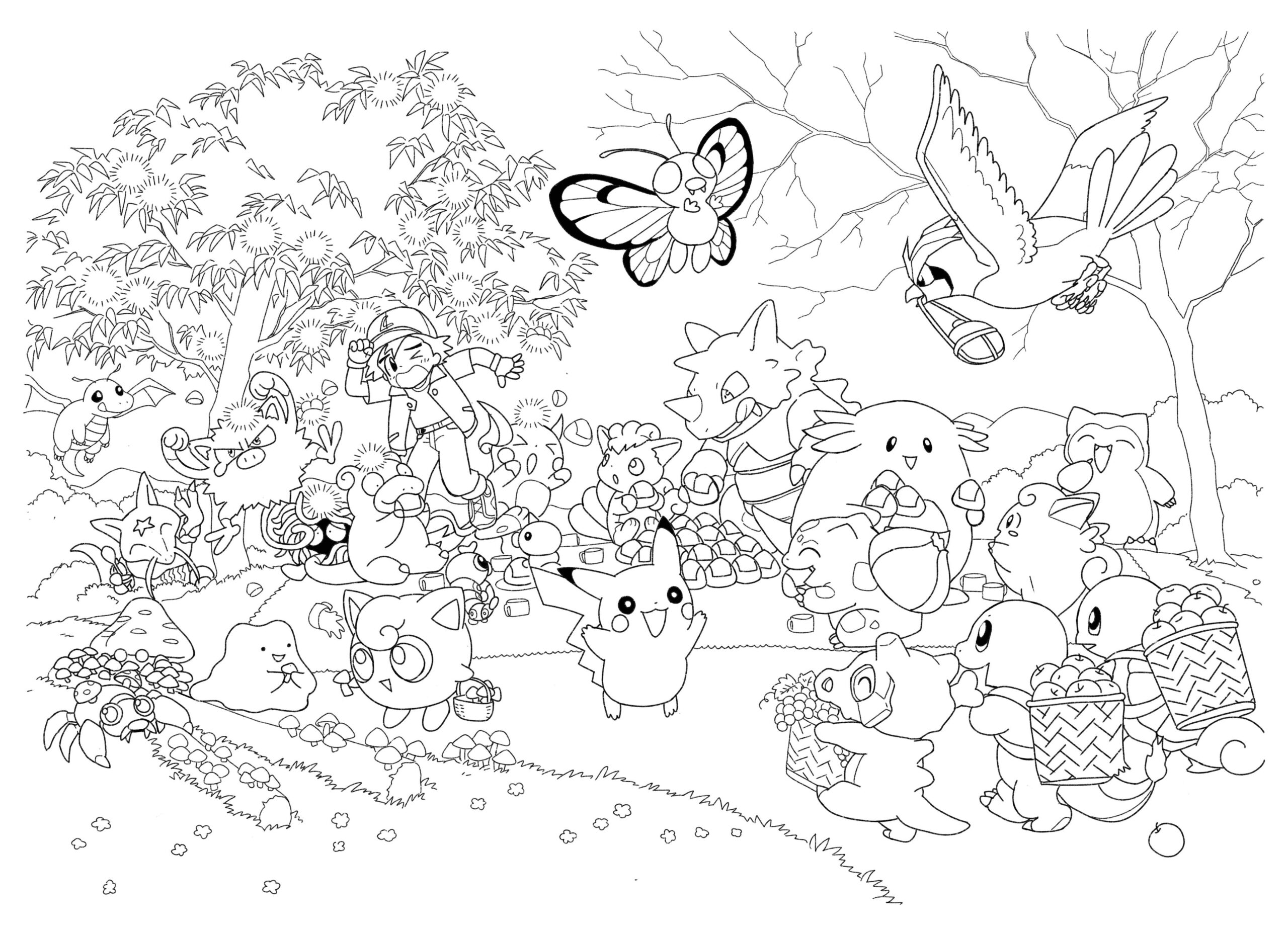 Turned Some Old Official Pokemon Art Into Coloring Pages R Coloring