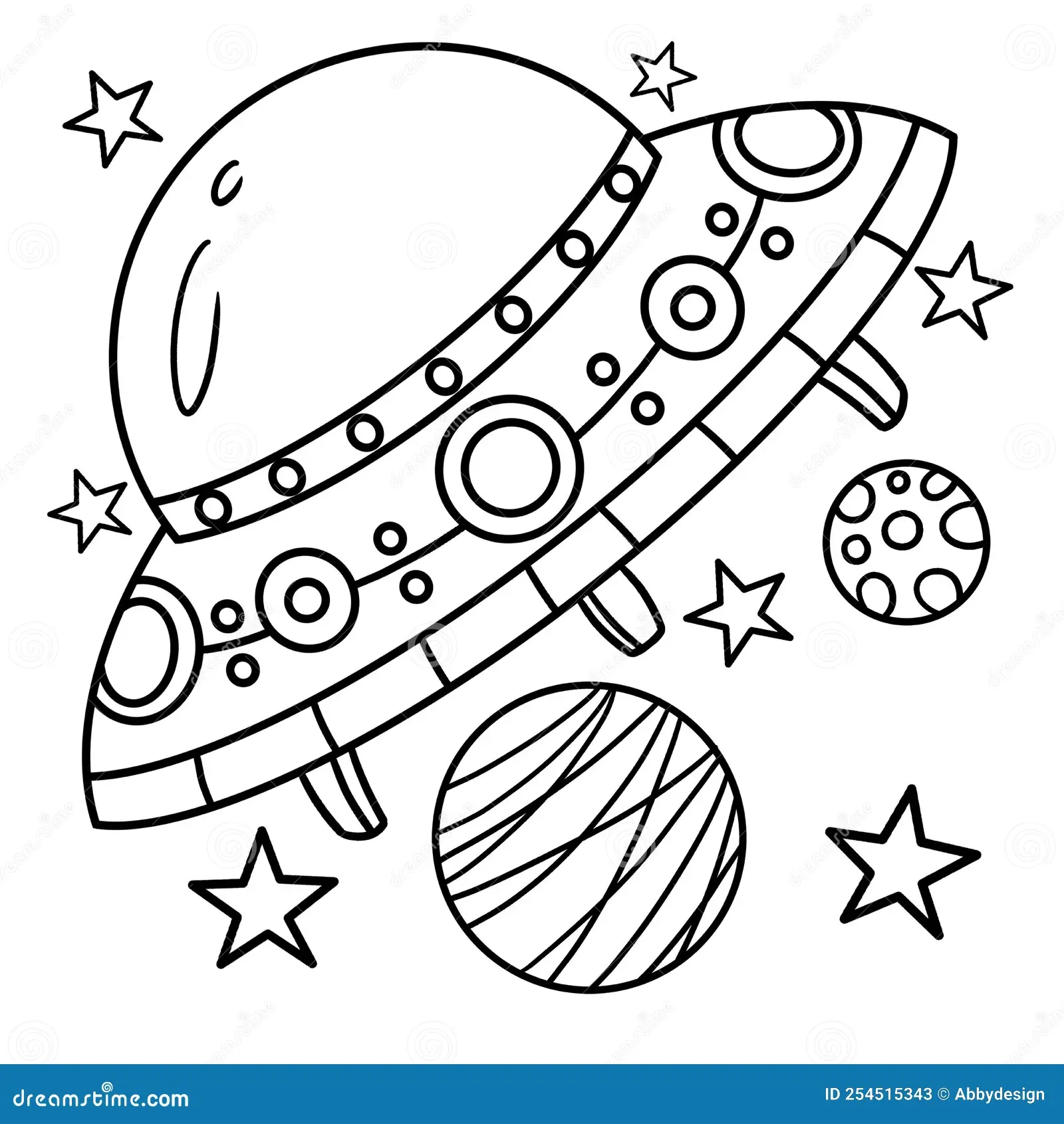space ship coloring pages