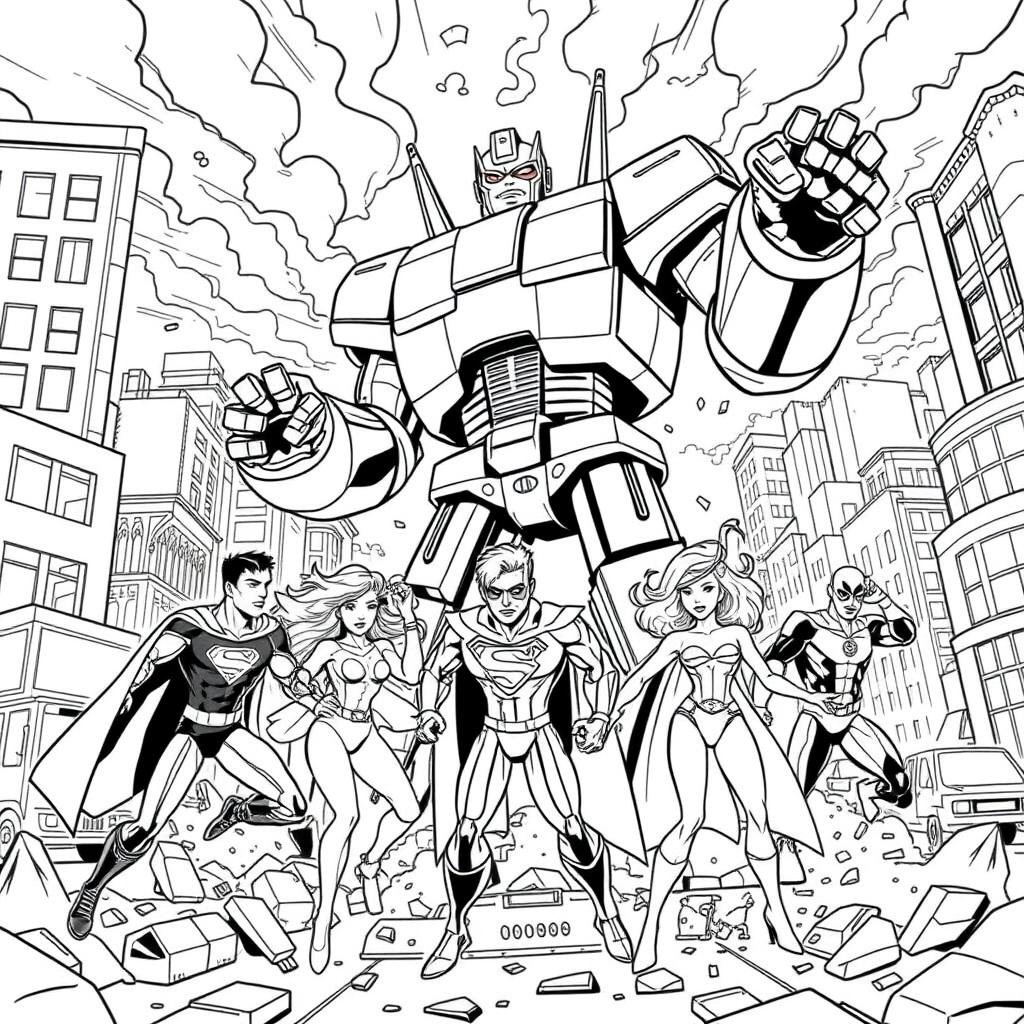 Unleash Your Creativity Superhero Coloring Adventure