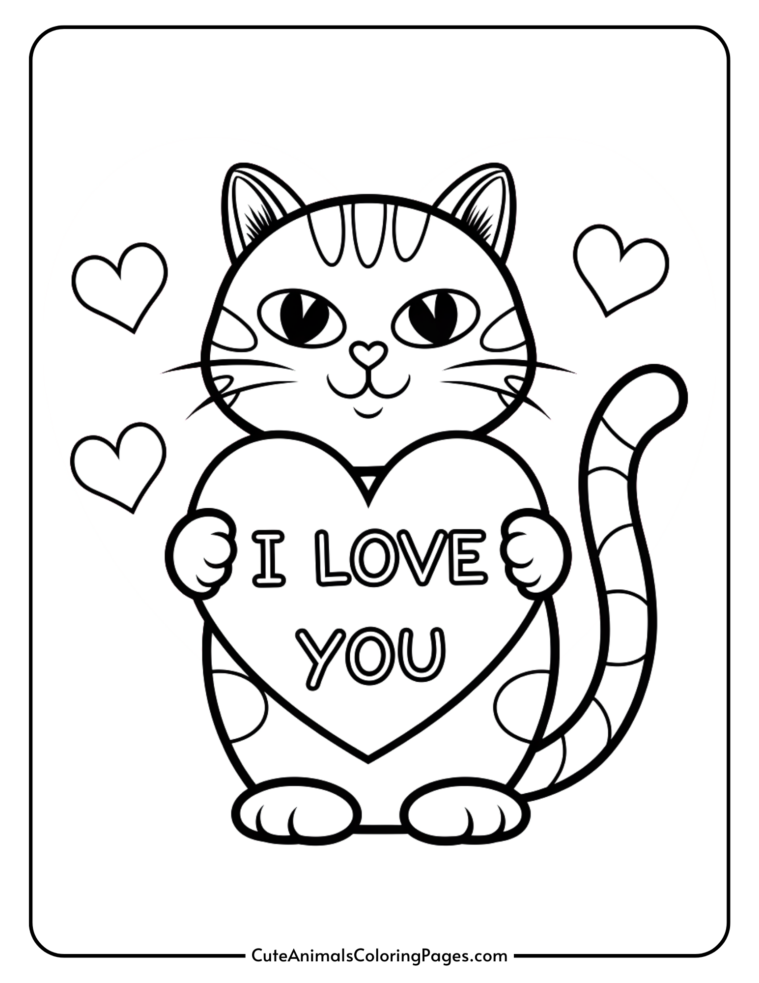 valentine's day coloring pages