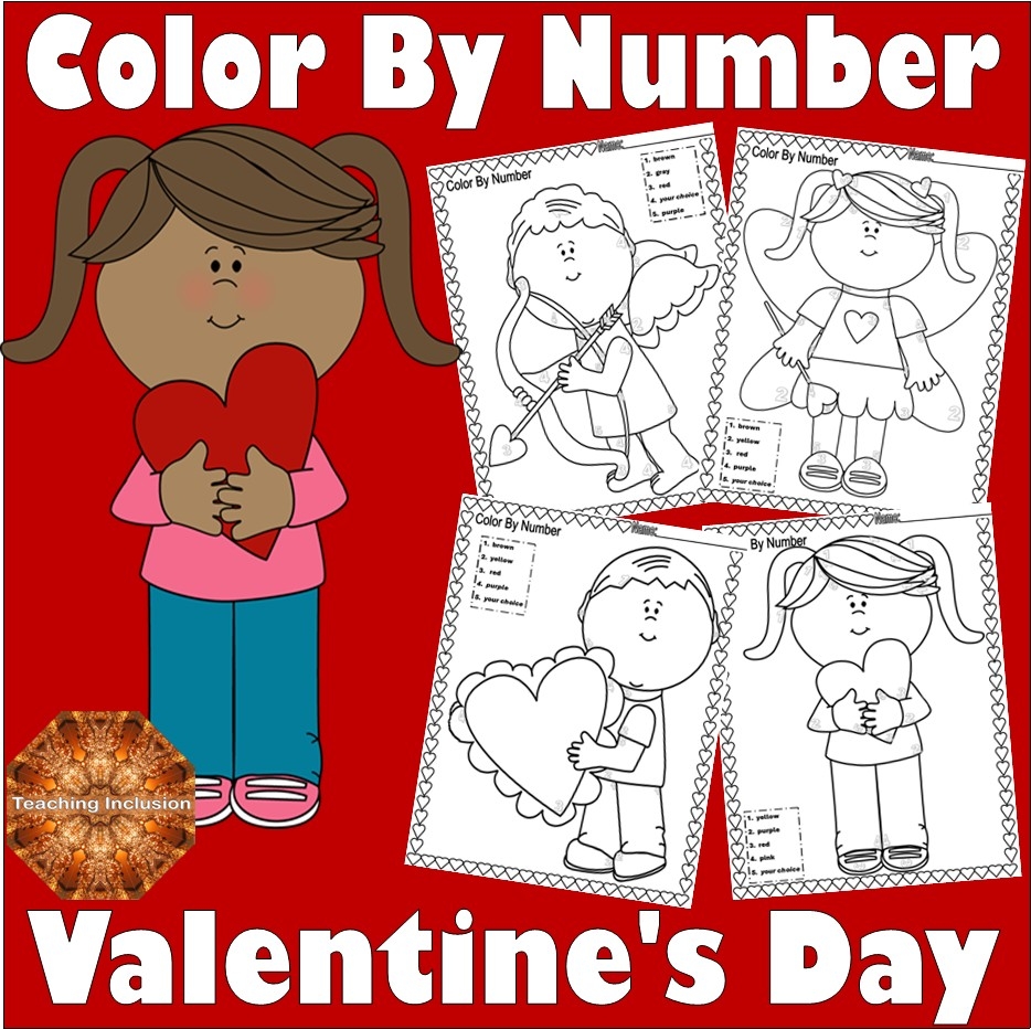 Valentine s Day Color By Number 4 Coloring Worksheets NO PREP February Made By Teachers Valentine s Day Color By Number 4 Coloring Worksheets NO PREP February Made By Teachers