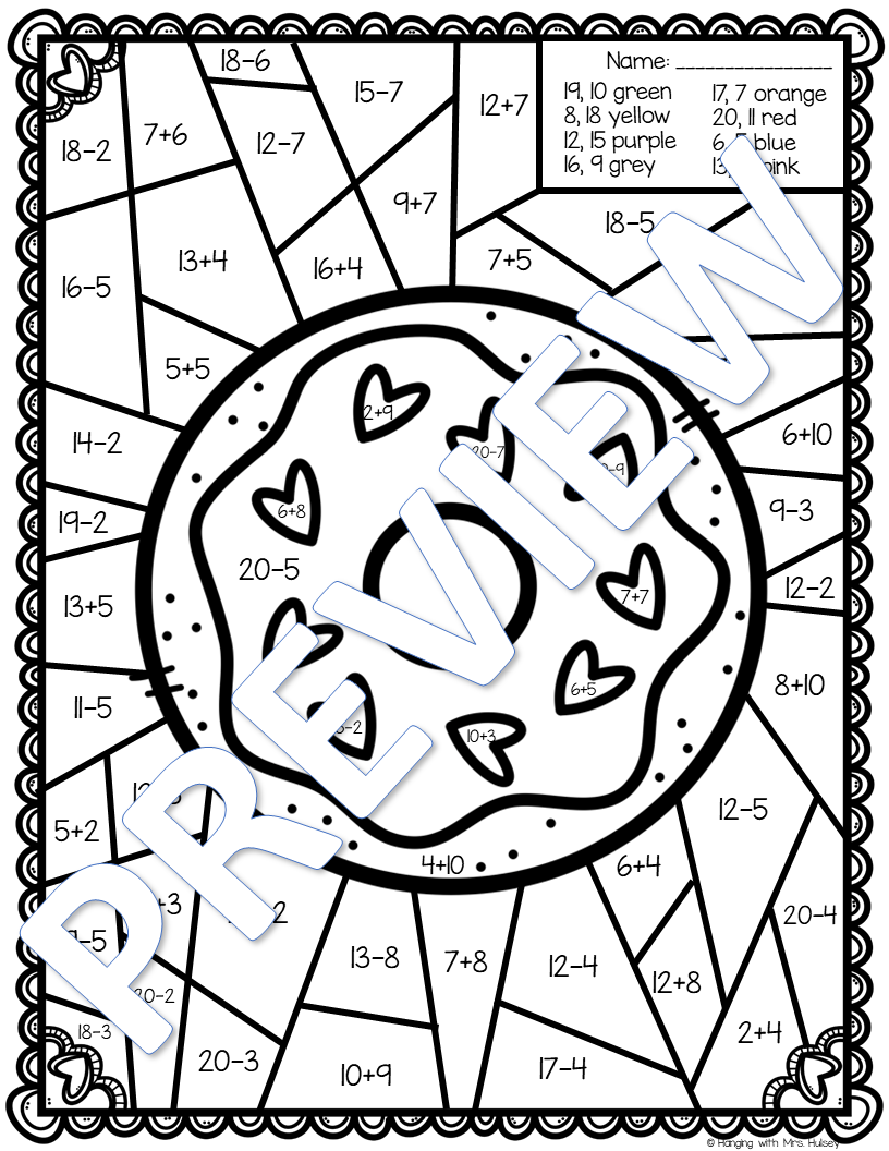 Valentine s Day Color Chart 5 Exclusive Valentine s Day Color By Number Printables I Spy Fabulous Free Valentine
