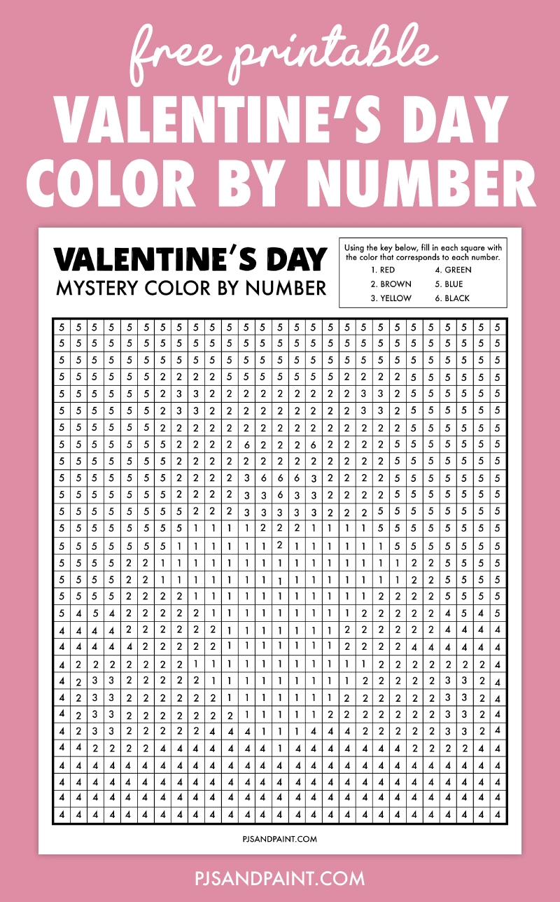 mystery color by number printables