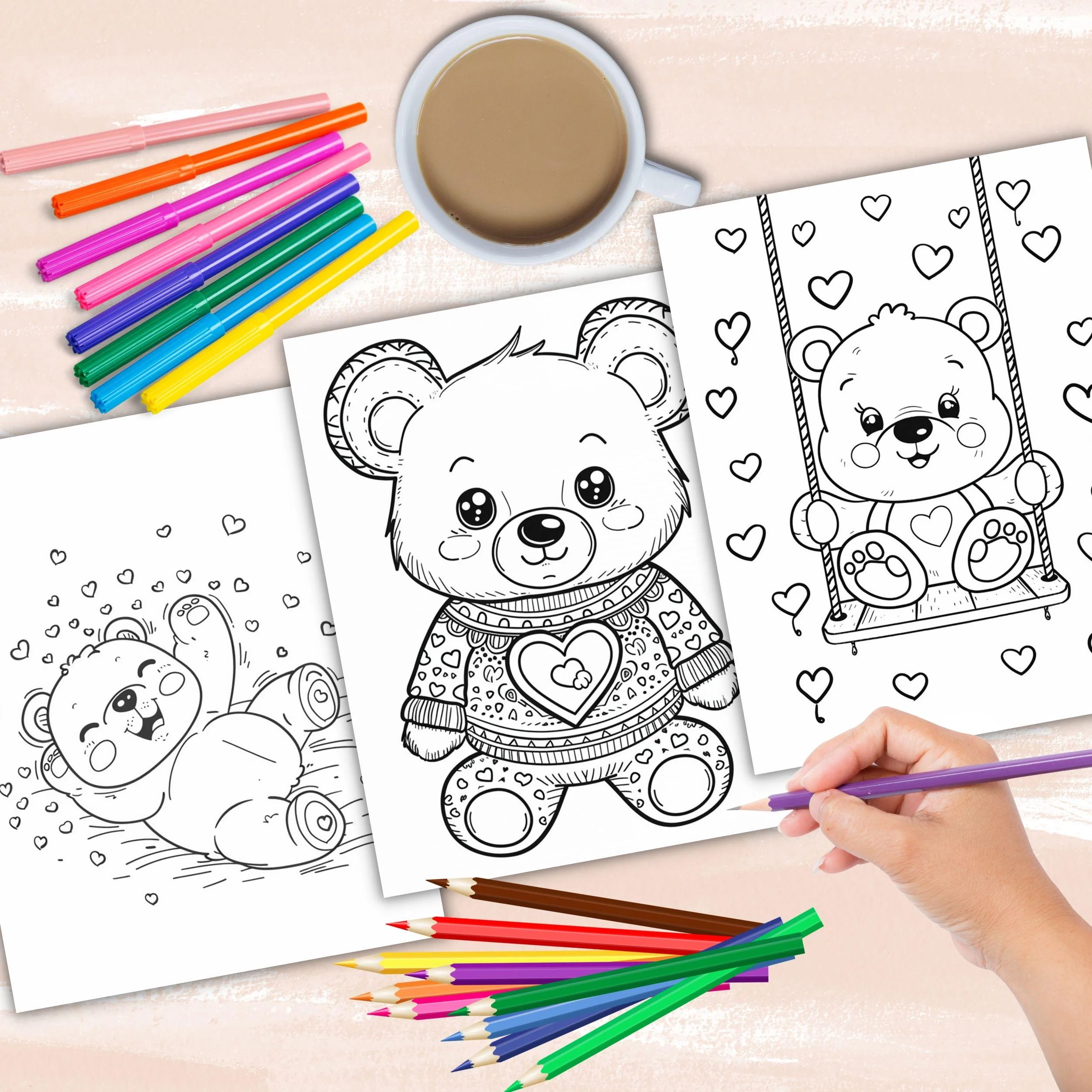 Valentines Day Coloring Book Cute Kawaii Bear Coloring Pages Kids Valentines Bears Coloring Book Valentines Teddy Bear Coloring Sheets Etsy Valentines Day Coloring Book Cute Kawaii Bear Coloring Pages Kids Valentines Bears Coloring Book Valentines Teddy Bear Coloring Sheets Etsy