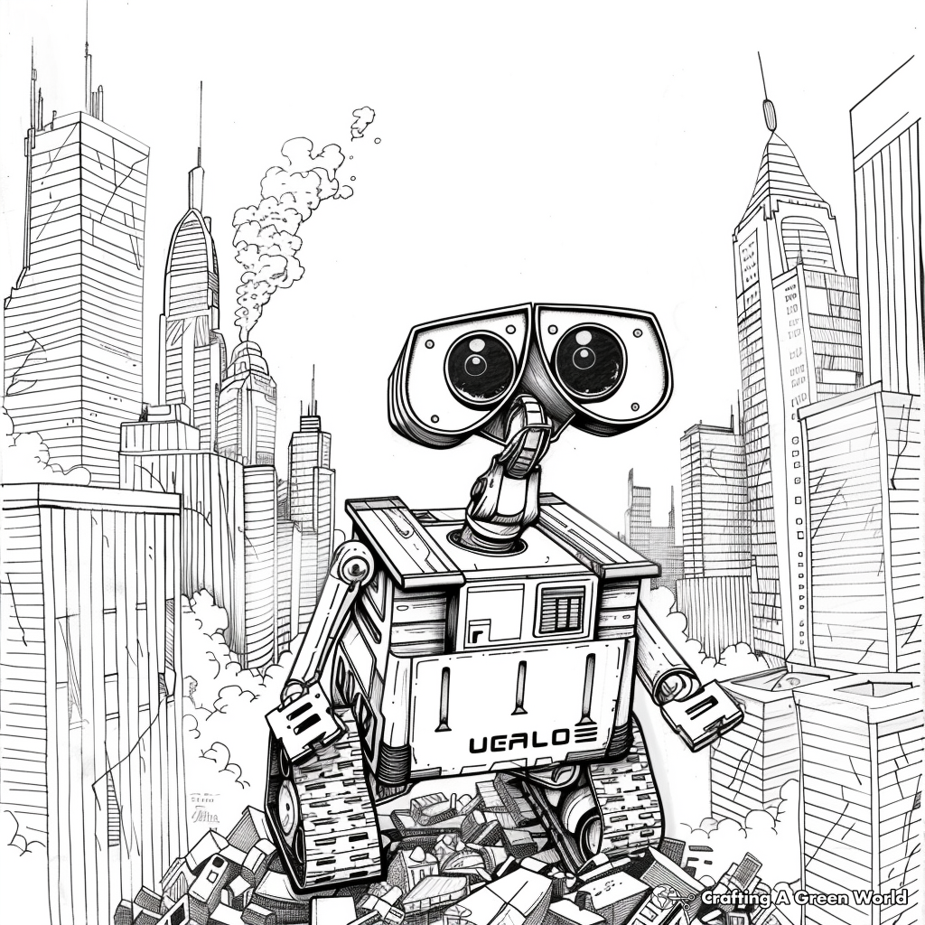 coloring pages wall e