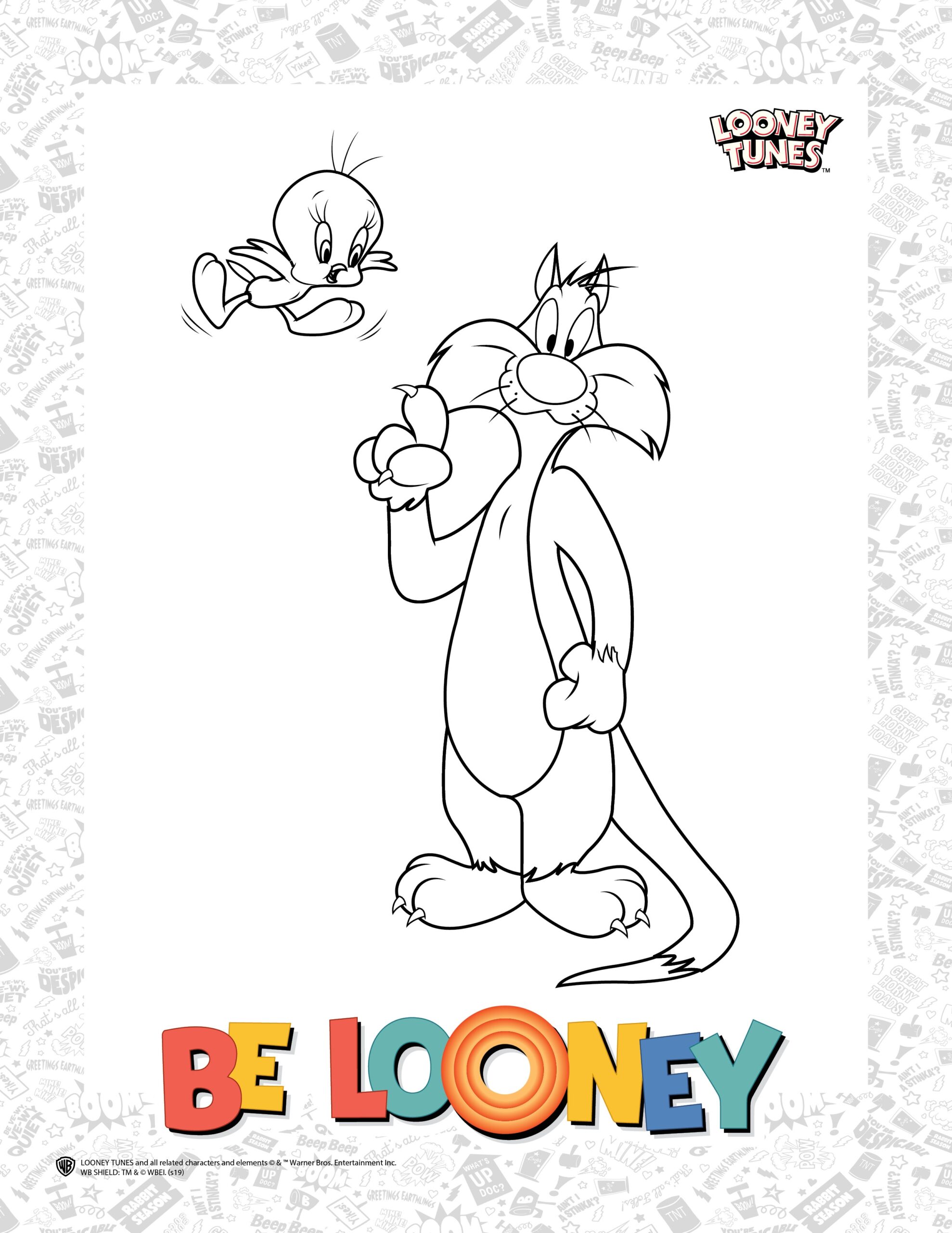 WarnerBros co uk Looney Tunes Colouring Pages Articles WarnerBros co uk Looney Tunes Colouring Pages Articles