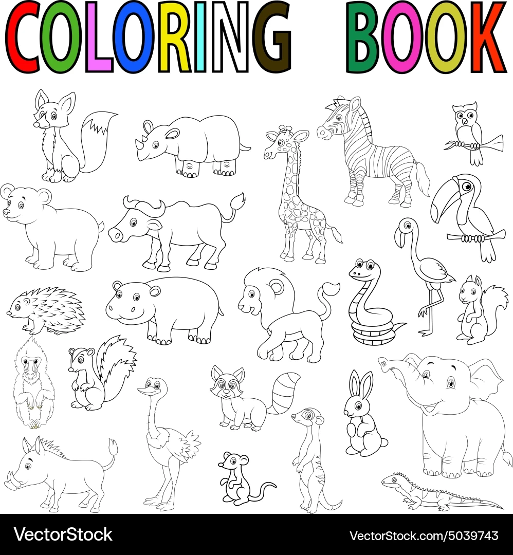 wild animals coloring pages