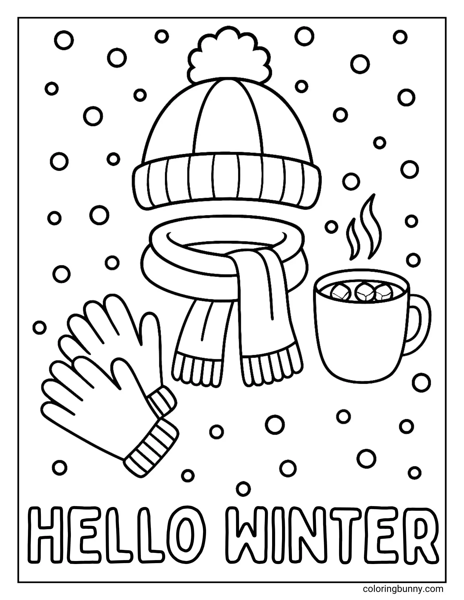 cute winter coloring pages cute winter coloring pages